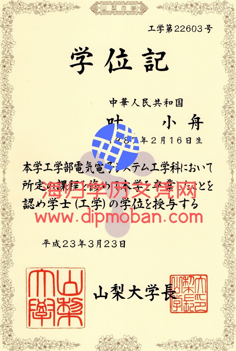 日本山梨大学 日本山梨大学